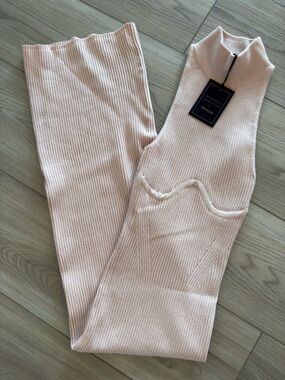 REVOLVE X Michael Costello - Annalie Long Midi Dress in Blush